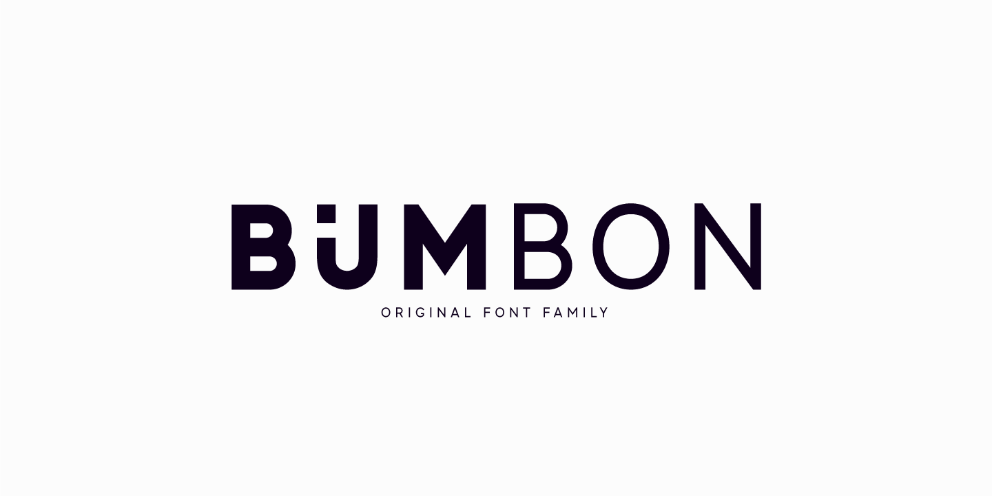 Przykład czcionki Bumbon